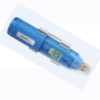 China Minitemperatuur en Vochtigheids van het de Gegevensregistreerapparaat van USB Blauwe de Kleuren Interne Sensor leverancier