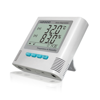 China LCD Hygrometer van de Vertonings de Digitale Thermometer met Bulti in Alarm en Maximum Min Grens het Plaatsen leverancier