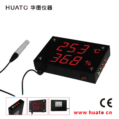 China 10 Digitale de Thermometerhygrometer van de meter Visuele Afstand met Externe Sonde Rode LEIDENE Vertoning leverancier