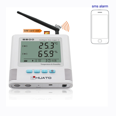 China SMS-Alarmgsm Temperatuursensor, GSM het Registreerapparaatlcd van Temperatuurgegevens Vertoning leverancier