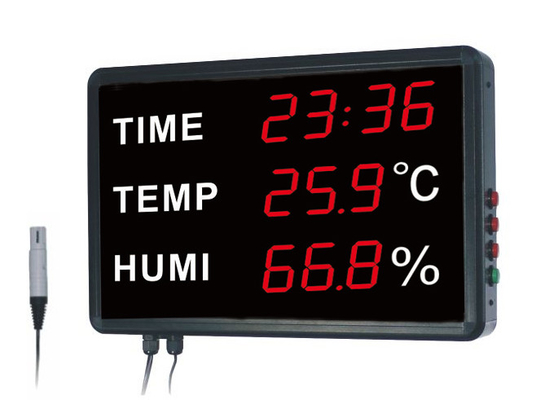 China De vochtigheids gelijktijdig Digitale Thermometer en Hygrometer van de tijdtemperatuur voor Pakhuis en Zaal leverancier